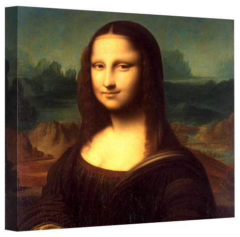 Legendarte Leonardo da Vinci Mona Lisa Impresión Digital sobre Lienzo 50x70 cm 