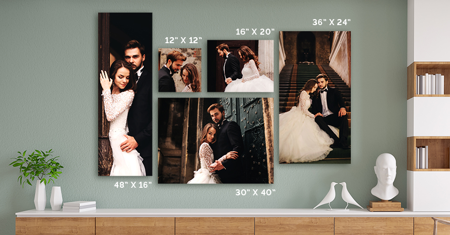 5 Most Popular Options Canvas Print Sizes Styled At Home 