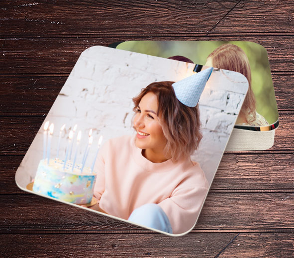 Custom Cork Photo Coasters