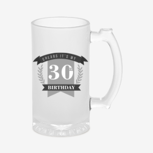 Personalised 30th birthday beer mug australia