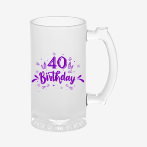 Personalised 40th birthday beer mug australia