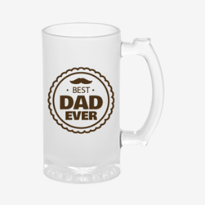 Personalised best dad ever beer mug australia