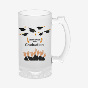 Personalised graduation beer mug australia