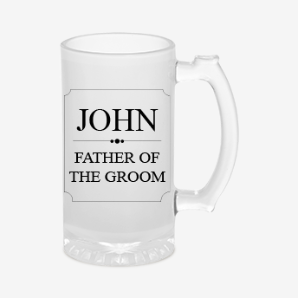 Personalised groom beer mug australia