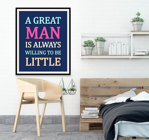 A Great Man is Always Willing to be Little Quote on Bus Roll Canvas Prints Australia CanvasChamp A Great Man is Always Willing to be Little Quote on Bus Roll Canvas Prints Australia CanvasChamp