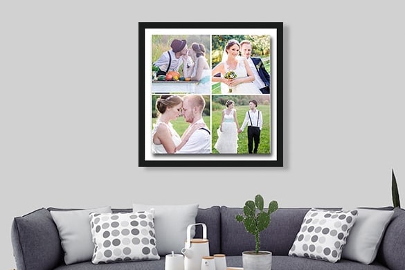 Wedding Photos Canvas Floater Frame Collage Prints Australia CanvasChamp