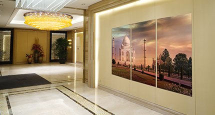 Taj Mahal Photo Printed on Split Canvas Print Office Lobby Wall Australia CanvasChamp
