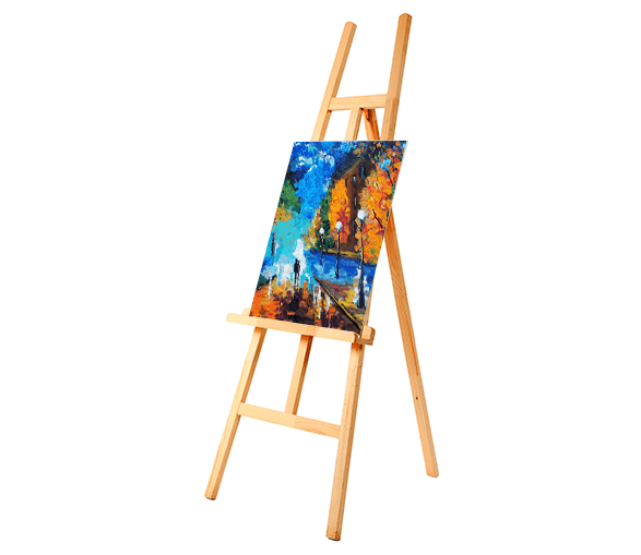 VISWIN Adjustable Height Display Easel 57 to 76, Holds Canvas up to 43,  Holds 22 lbs, Beech Wood Art Easel for Painting, Easy to Assemble Floor