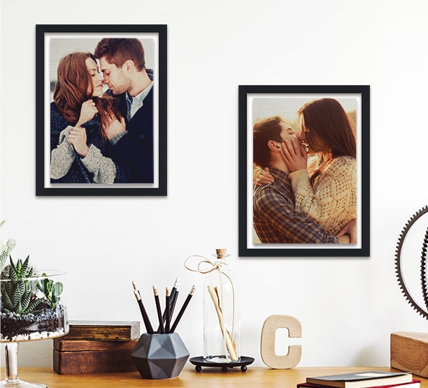 Couple Kissing Photo Professional Floating Frame Canvas Prints Australia CanvasChamp Couple Kissing Photo Professional Floating Frame Canvas Prints Australia CanvasChamp