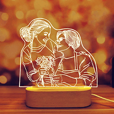 Custom Photo 3D Lamp for New Year Sale Australia