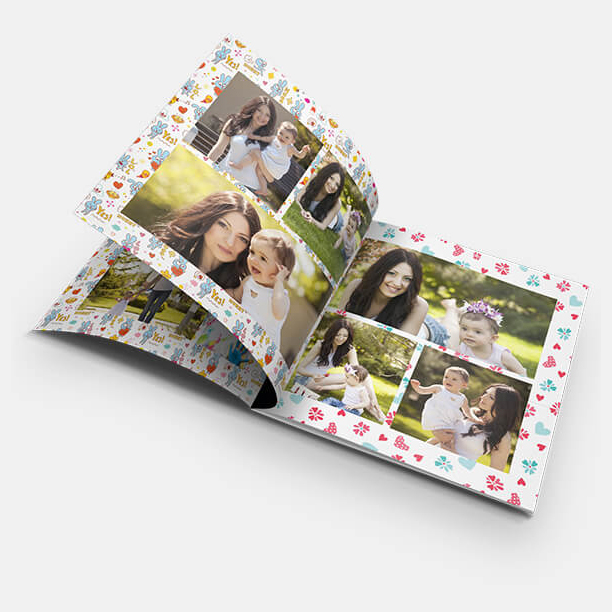 Large Mother son photos printed on custom photo book