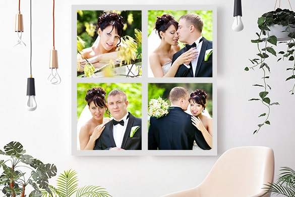 Wedding Photo on Custom Collage Canvas Prints Australia CanvasChamp