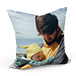 Father and son photo printed on personalised photo pillow case