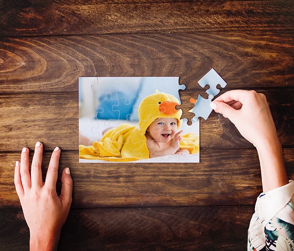 Baby Photo on Personalized Puzzle Australia CanvasChamp