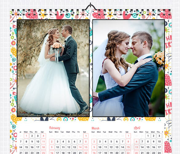 Photo poster calendar of wedding Photo poster calendar of wedding