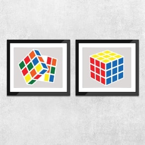 rubik's cube picture frame