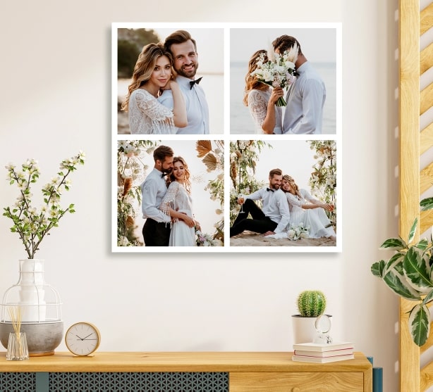 Wedding Canvas Photo Collage