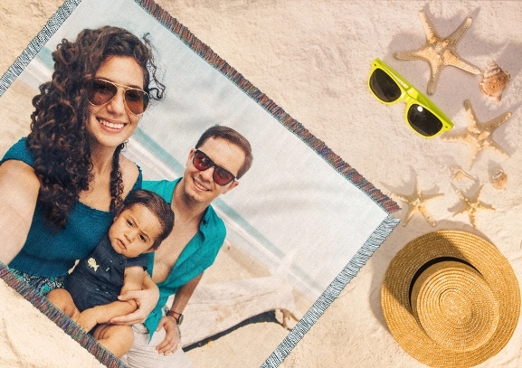 Wrap Yourself with Your Memories on Custom Woven Blanket